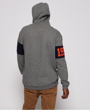 Superdry Super Track Oversized Férfi Kapucnis Pulóver Szürke | QHAWK4123